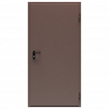 Дверь противопожарная металлическая ДПМ-Пульс-01/30К (EIS 30) дымогазонепроницаемая сплошная, угловая коробка (0925-2075), правая, RAL 8016