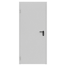 Дверь противопожарная металлическая ДПМ-Пульс-01/30К (EI 30) сплошная, угловая коробка (850х2075), без порога, левая, RAL7035