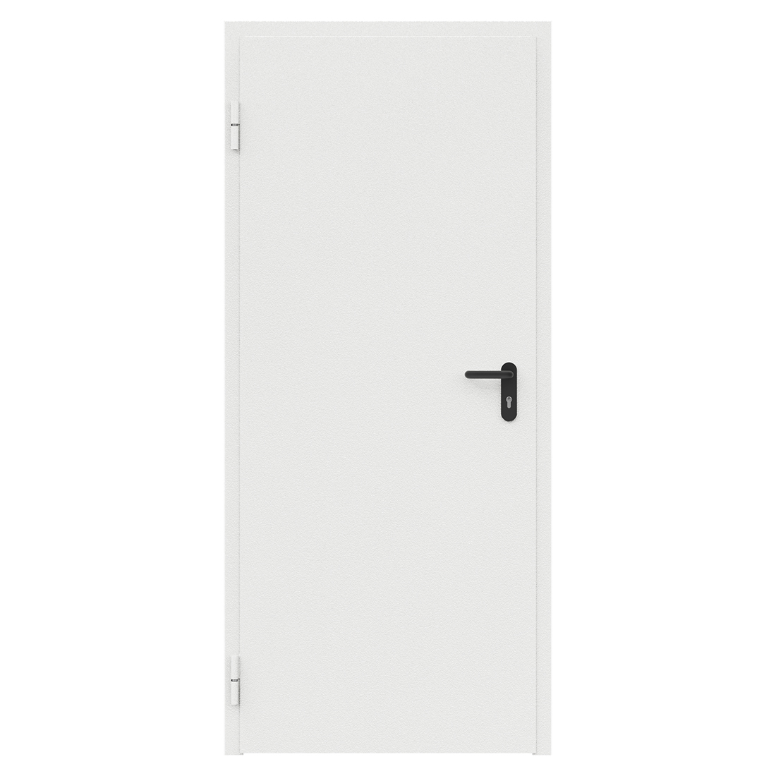 Дверь противопожарная металлическая ДПМ-Пульс-01/60К сплошная, угловая коробка (850х2075), левая, RAL9016