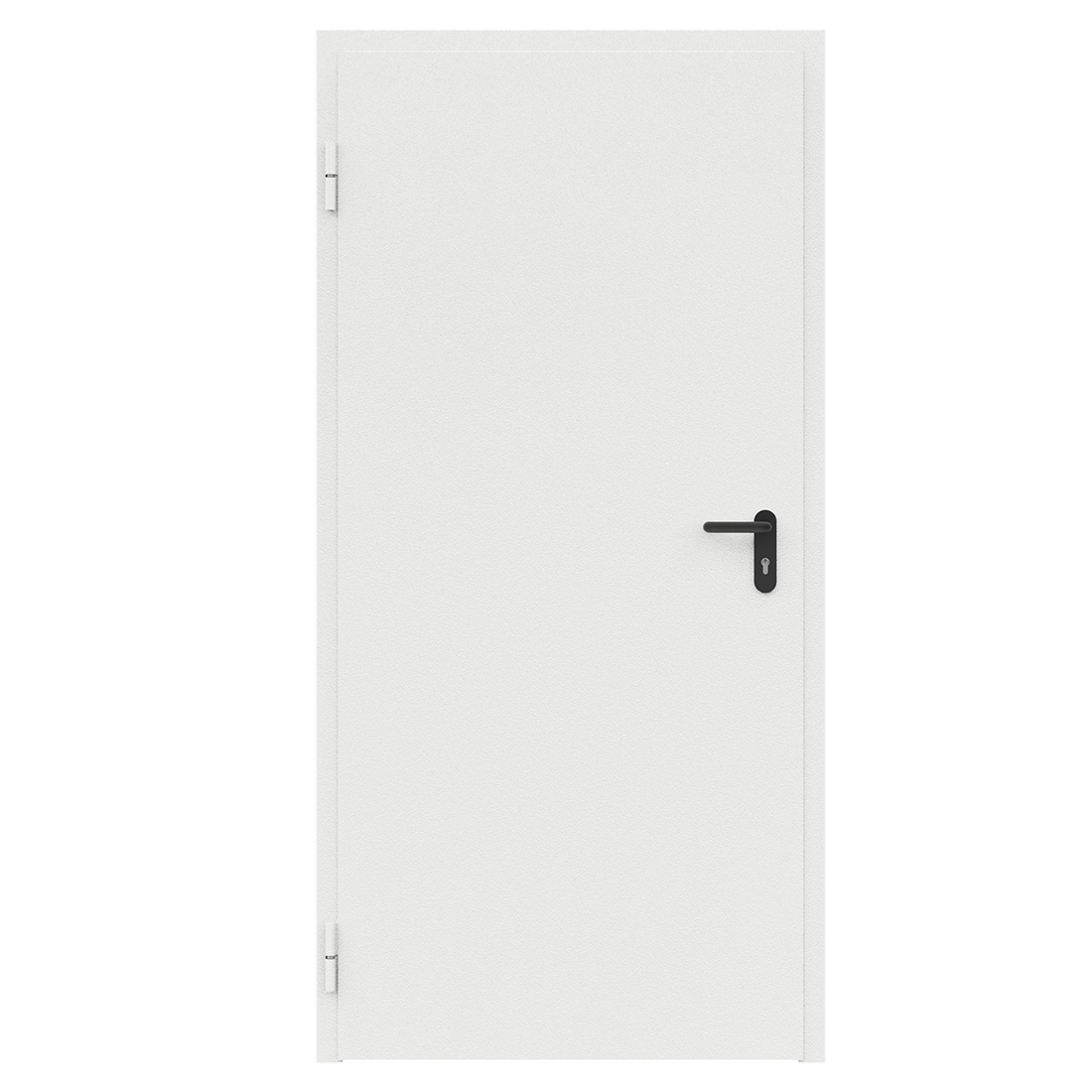 Дверь противопожарная металлическая ДПМ-Пульс-01/30К сплошная, угловая коробка (950х2075), левая, RAL9016