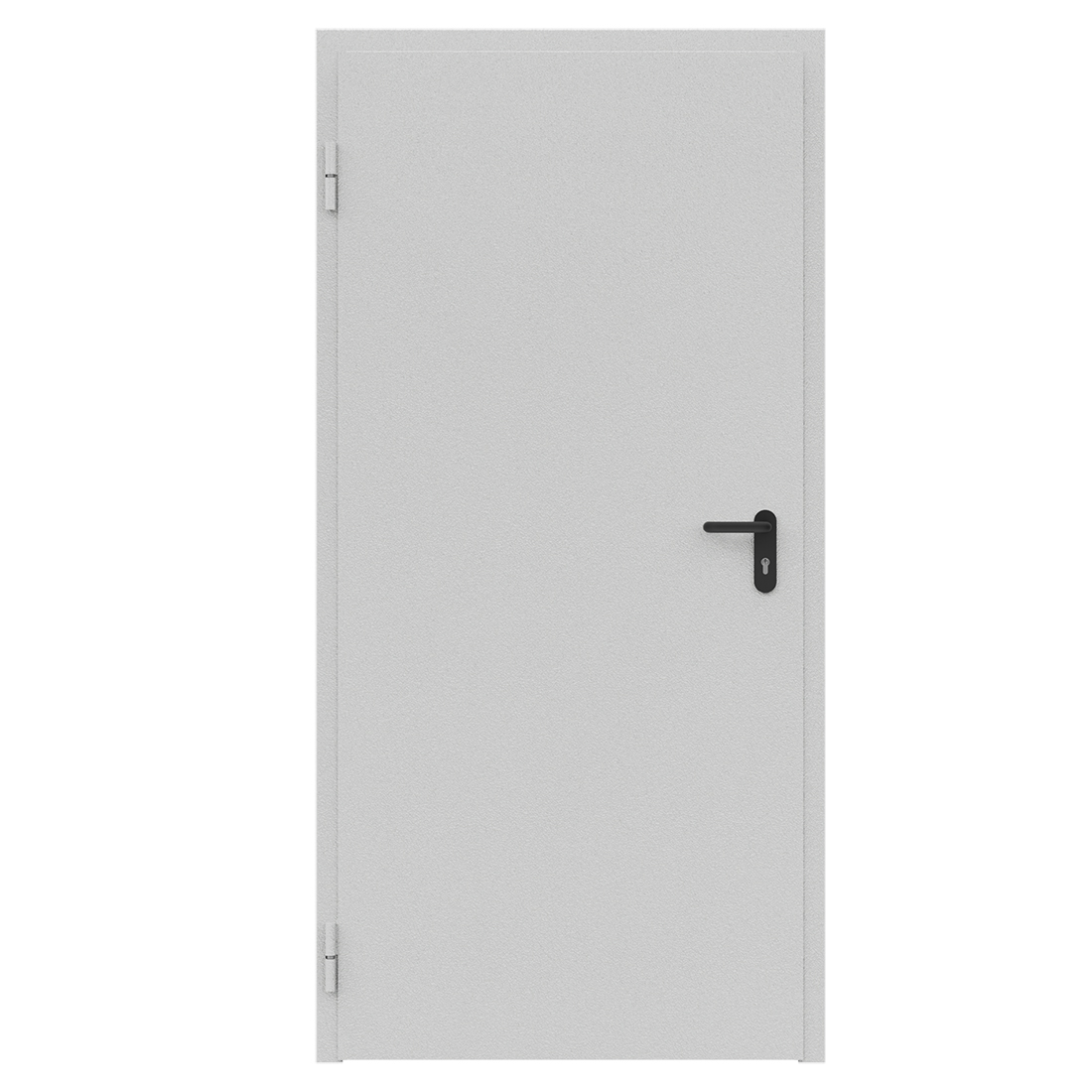 Дверь противопожарная металлическая ДПМ-Пульс-01/30К (EI 30) сплошная, угловая коробка (950х2075), без порога, левая, RAL7035