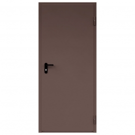 Дверь противопожарная металлическая ДПМ-Пульс-01/60К (EI 60), сплошная, угловая коробка (0850-2075), правая, RAL 8017