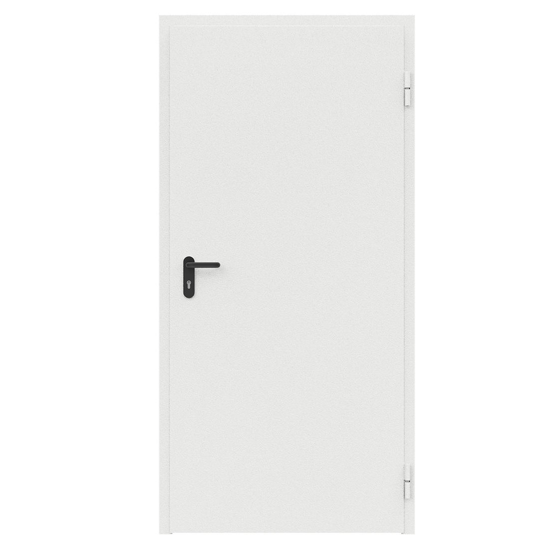 Дверь противопожарная металлическая ДПМ-Пульс-01/30К (EI 30) сплошная, угловая коробка (950х2075), без порога, правая, RAL9016