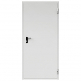 Дверь противопожарная металлическая ДПМ-Пульс-01/60К (EI 60), сплошная, торцевая коробка, 0975-2075, RAL 7035, правая, Специальный 34мм