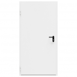 Дверь противопожарная металлическая ДПМ-Пульс-01/30К (EIS 30) дымогазонепроницаемая сплошная, угловая коробка (1000-2075), левая, RAL 9016