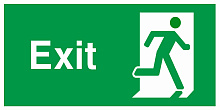 Знак В32 EXIT (125х250)