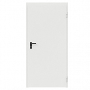 Дверь металлическая сплошная однопольная угло-торцевая коробка типа ДМ-100 (0900-2025, Правая, RAL 9016)