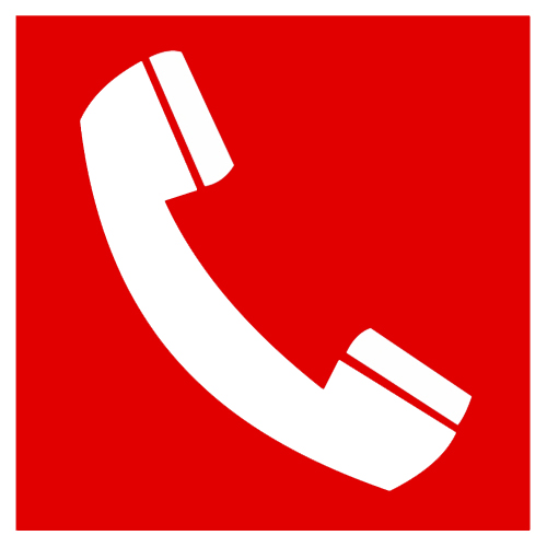 Знак F05 Телефон для использования при пожаре (в том числе телефон прямой связи с пожарной охраной) НПО ПУЛЬС