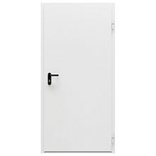 Дверь противопожарная металлическая дымогазонепроницаемая сплошная, однопольная, угловая коробка ДПМ-Пульс-01/60К (EIS 60) (0950-2075)