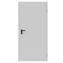 Дверь противопожарная металлическая ДПМ-Пульс-01/30К (EI 30) сплошная, угловая коробка (950х2075), без порога, правая, RAL7035