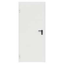 Дверь противопожарная металлическая ДПМ-Пульс-01/60К (EI 60) сплошная, угловая коробка (850х2075), левая, RAL9016 Дверь противопожарная металлическая ДПМ-Пульс-01/60К (EI 60) сплошная, угловая коробка (850х2075), левая, RAL9016