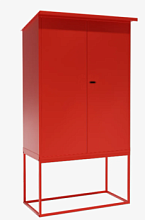 Шкаф для пожарного поста, двустворчатый, с подставкой (1000х1350х500мм)