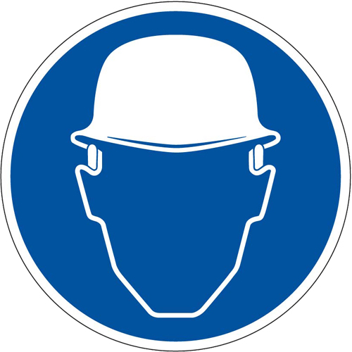 Знак M02 Работать в защитной каске (шлеме) (200х200) НПО ПУЛЬС