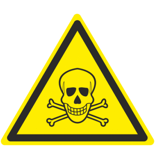 Знак W03 Опасно. Ядовитые вещества (200х200) НПО ПУЛЬС