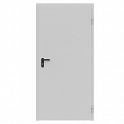 Дверь металлическая сплошная однопольная угловая коробка типа ДМ-100 (0850-2075, Правая, RAL 7035)