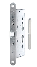 Корпус огнестойкого замка Doorlock V1901/65mm PZ72 ZN с разрезным штоком 65х65мм