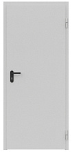 Дверь противопожарная металлическая ДПМ-Пульс-01/60К (EI 60) сплошная, угловая коробка (850х2075), правая, RAL7035