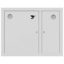 Шкаф пожарный ШП-К-О-Пульс-315ВЗБ для одного рукава и одного огнетушителя, встраиваемый, закрытый