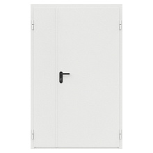 Дверь противопожарная металлическая сплошная двупольная неравнопольная угловая коробка ДПМ-Пульс-02/30К (EI 30) (1350-2075, Правая, RAL 9016)