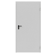 Дверь противопожарная металлическая ДПМ-Пульс-01/60К (EI 60) сплошная, угловая коробка (950х2075), без порога, правая, RAL7035