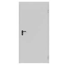 Дверь противопожарная металлическая ДПМ-Пульс-01/60К (EI 60) сплошная, угловая коробка (950х2075), без порога, правая, RAL7035