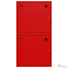 ШП-К-О-Пульс-320-12 НЗК Н/С 4 кассеты, без перфорации в нижней секции, навесной, закрытый, красный, 700х1300х300