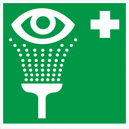 Знак EC04 Пункт обработки глаз