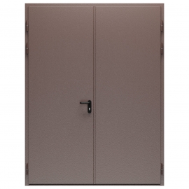 Дверь противопожарная металлическая ДПМ-Пульс-02/30К дымогазонепроницаемая сплошная, равнопольная, угловая коробка (1750-2375), левая, RAL 8017