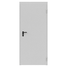 Дверь противопожарная металлическая ДПМ-Пульс-01/30К (EI 30) сплошная, угловая коробка (850х2075), без порога, правая, RAL7035