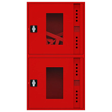 Шкаф пожарный ШП-К-О-Пульс-320-12 НОК/ВОК универсальный, ручка-замок, для двух рукавов и двух огнетушителей
