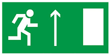 Знак E11 Направление к эвакуационному выходу прямо (150х300)