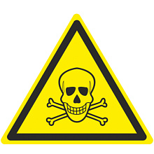 Знак W03 Опасно. Ядовитые вещества (200х200)
