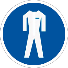 Знак M07 Работать в защитной одежде (200х200)