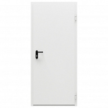 Дверь противопожарная металлическая ДПМ-Пульс-01/30К (EIS 30) дымогазонепроницаемая сплошная, угловая коробка (0850-2075), правая, RAL 7035