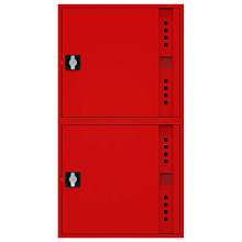 Шкаф пожарный ШП-К-О-Пульс-320-12 НЗК/ВЗК универсальный, ручка-замок, для двух рукавов и двух огнетушителей
